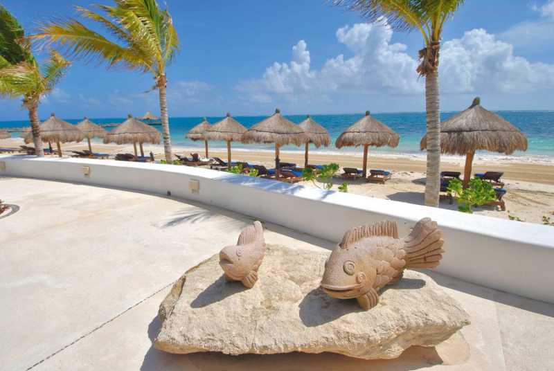 Private Beach at Ceiba del Mar